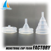 Vente de coupe menstruelle pliable réutilisable pour femme